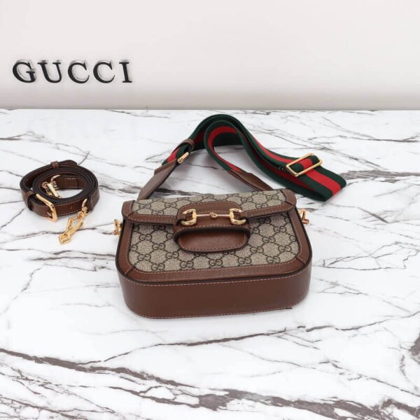 Gucci Horsebit 1955 Canvas Mini Shoulder Bag