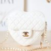 Chanel Mini Heart Bag White For Women 7in/18cm AS3191 B07958 10601
