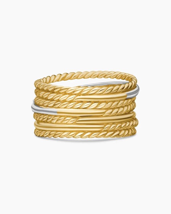 F62D633B-2710-95AD-53E3-33281D51DB2B.jpg Crossover Ring 18K Yellow Gold with Diamonds - 6