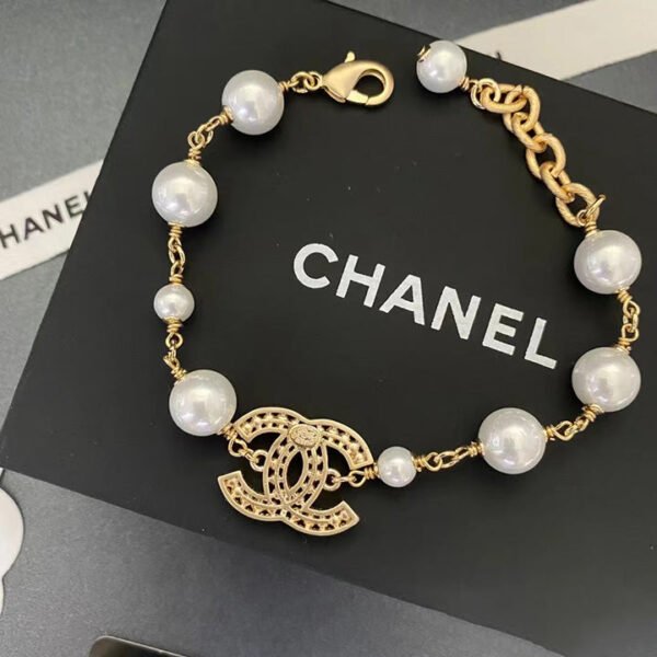 Pearl Double C Pearl Bracelet