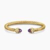 Classic Cablespira&reg; Bracelet 18K Yellow Gold with Amethyst and Diamonds, 5mm