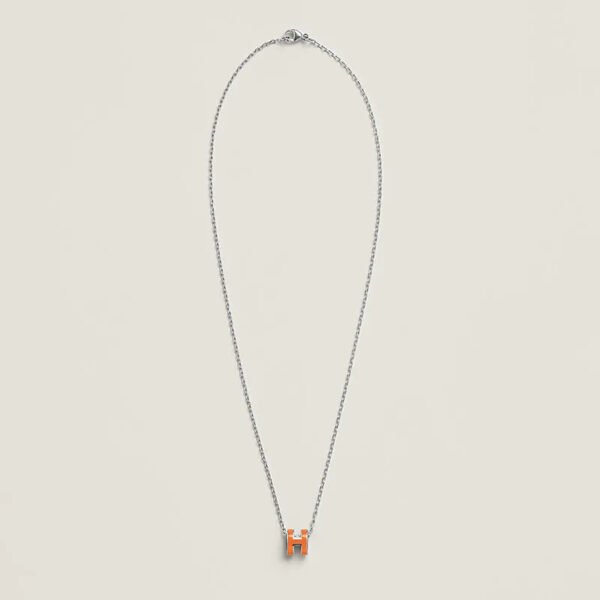 F84D630A-31E6-7FCF-3D26-7C0003502EA1.jpg Mini Pop H pendant - Orange Soie