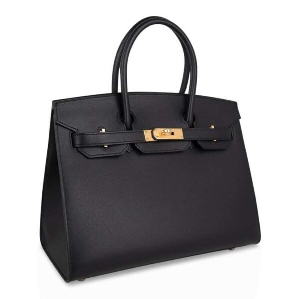 F88EDEC1-ACBE-D632-8859-9A2151E3B6BF.jpg Birkin Sellier Limited Edition 30 Bag Black Veau Graine Monsieur Laiton