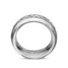 David Yurman sterling silver Cable Inset band ring - 6