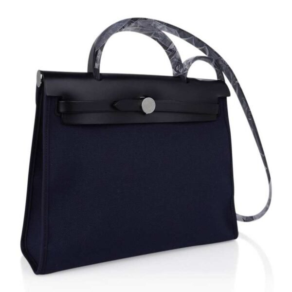 F9BF0AE9-037D-47FC-1D32-10CE205A349D.jpg Herbag Zip Navy on Black 31 Militaire Canvas / Vache Hunter Leather