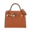 Kelly 28 Sellier Bag Gold Epsom Leather with Gold Hardware
