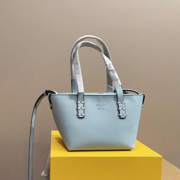 Fendi Leather Roll Mini Bag - Black