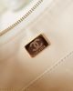 Chanel 19 Hobo Bag White Aged Calfskin Brushed Gold Hardware