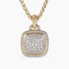 Albion&reg; Pendant 18K Yellow Gold with Pave Diamonds, 14mm