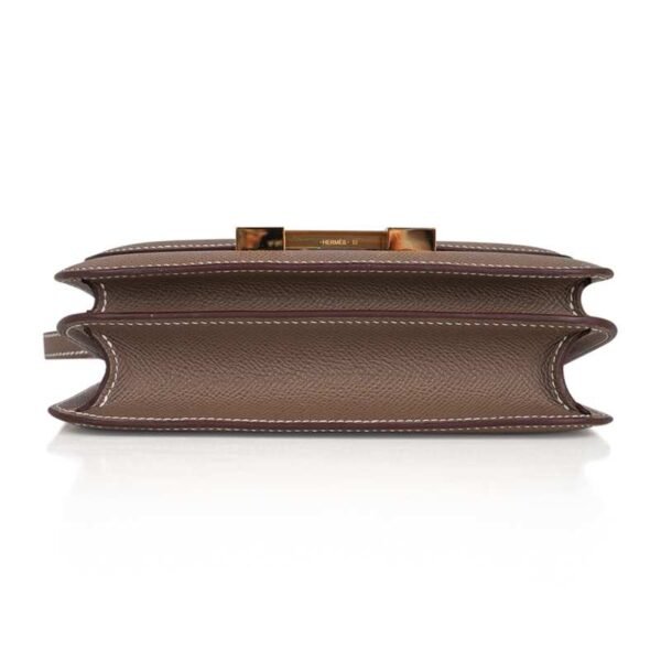 Constance Mini 18 Bag Etoupe Gold Hardware Epsom Leather