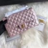 Chanel 1112 Pink Gold Medium Size 2.55 Lambskin Leather Flap Bag