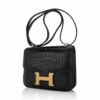 FBB9DAF0-BA7F-FB0A-45CB-F97D49090002.jpg Mini Constance 18 Bag Black Matte Alligator with Gold Hardware and Mirror
