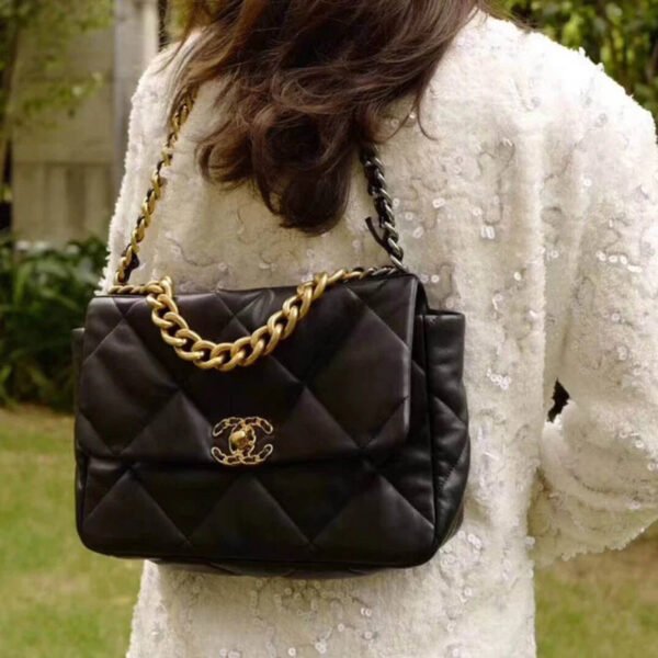 Chanel 19 Large Lambskin Flap Bag As1161