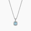FC0D1556-40A6-733F-4609-AE50CAF7C23B.jpg Petite Albion Pendant Necklace Sterling Silver with Blue Topaz and Diamonds, 7mm
