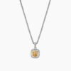 FDDB40A2-66AE-8778-22EF-22867CA05193.jpg Petite Albion® Pendant Necklace Sterling Silver with Citrine and Diamonds, 7mm