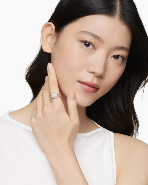 FDEA92B8-4647-212B-0470-EEB3B5A54E79.jpg Petite Albion® Ring Sterling Silver with Pavé Diamonds - 6