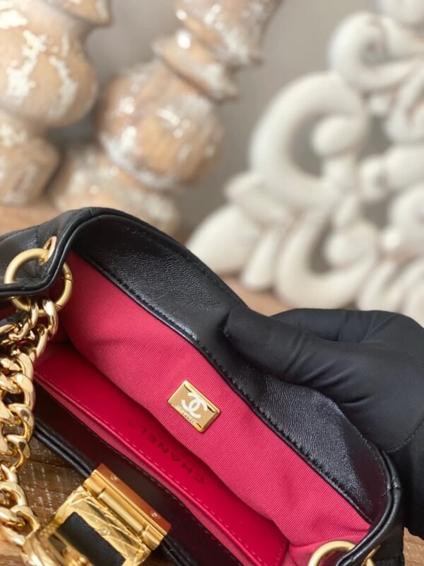 Chanel Small Hobo Bag Gold Hardware Black For Women, Women&rsquo;s Handbags, Shoulder Bags 7.5in/19cm