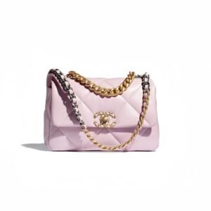 Chanel 19 Handbag AS1160 Pink