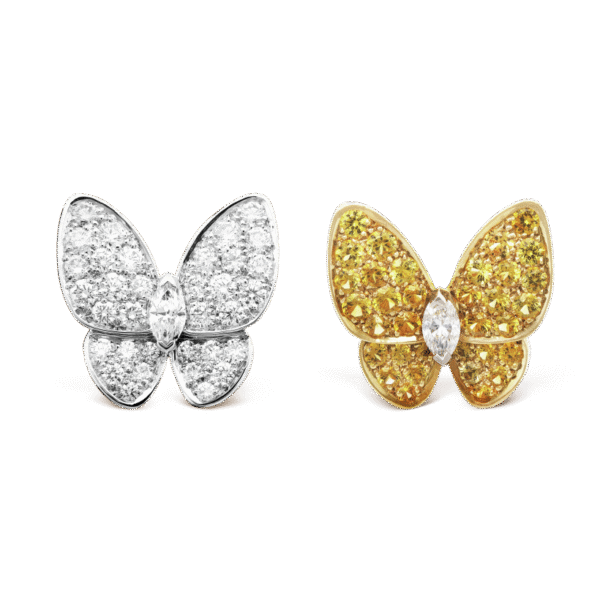 Two Butterfly earrings
