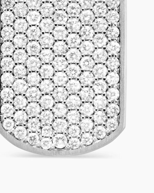 FF89CD96-9222-922C-D3FE-39251659EF10.jpg Chevron Tag Sterling Silver with Diamonds, 27mm