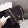 Chanel Classic Maxi Handbag Grained Calfskin & Gold Metal A01115