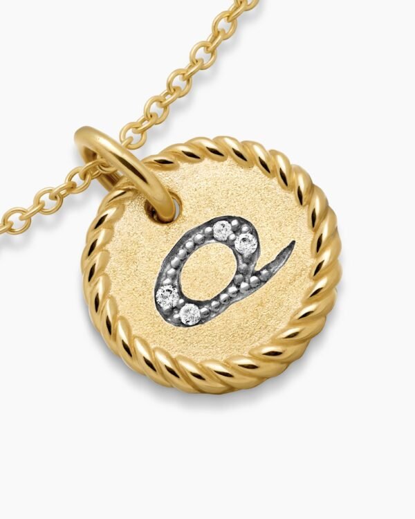 FFD1C4DE-F637-2EEE-BFF3-E022EC2DA613.jpg Initial Charm Necklace 18K Yellow Gold with Diamond Q