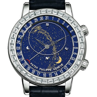 微信图片_20251024175908_165_15 Celestial Automatic Moon Phase Diamond Blue Dial Men's Watch